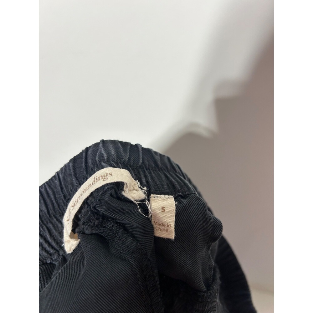 Soft Surroundings Women Size S Black Rila Weekend Camo Ankle Pants 2AV73 - Picture 5 of 8